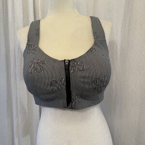Victoria’s Secret Incredible Knockout Sports Bra 38DDD Front Closure Stripes